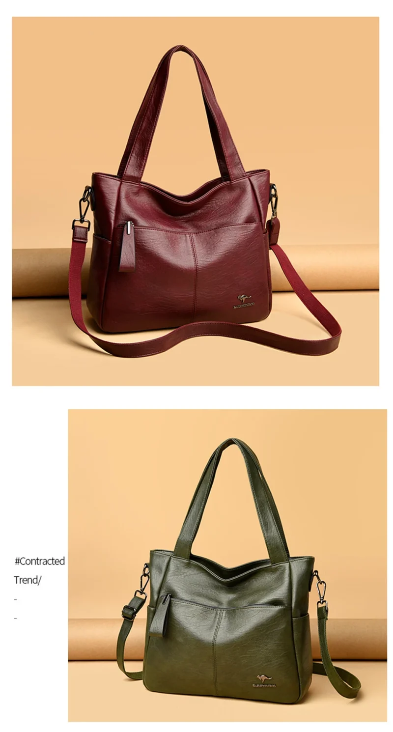 Large Capacity Top-handle Crossbody Tote Bag - Image 3