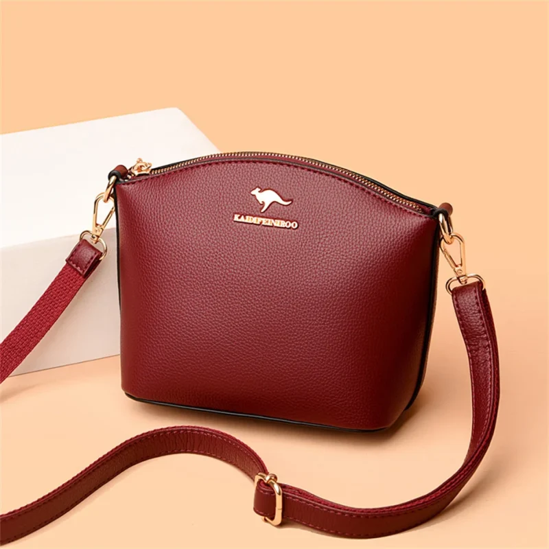 High Quality Small Eco Crossbody Bag: PU Leather - Image 3