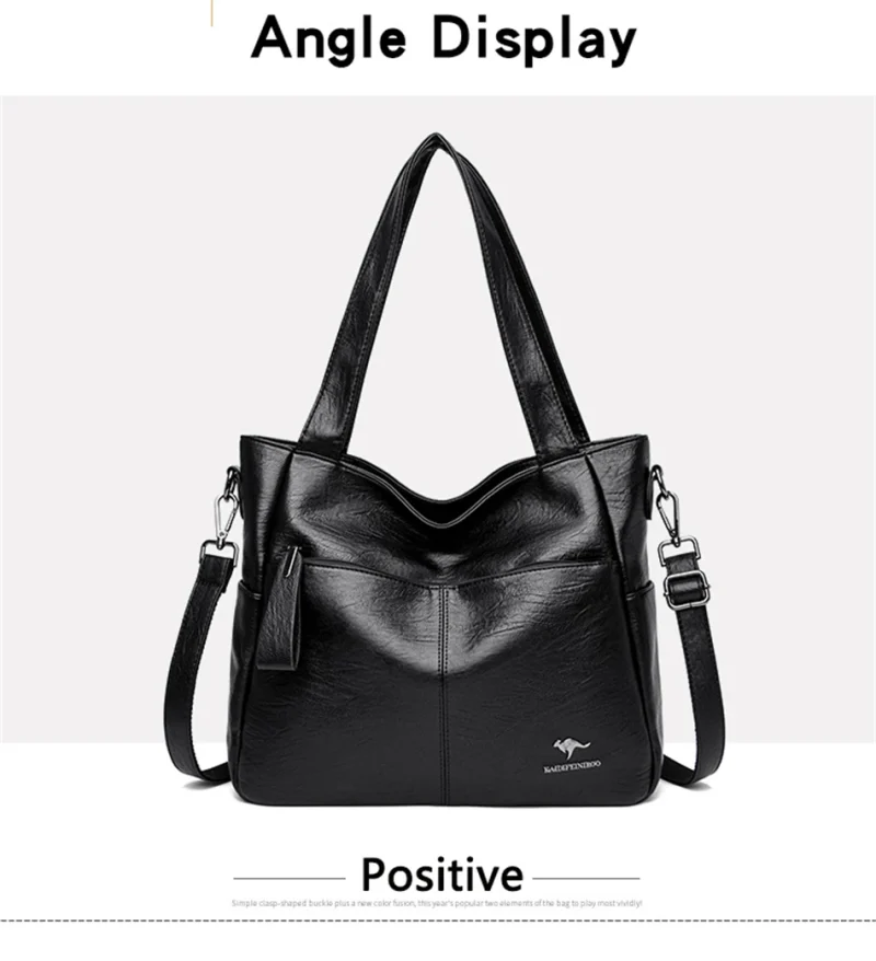 Large Capacity Top-handle Crossbody Tote Bag - Image 4
