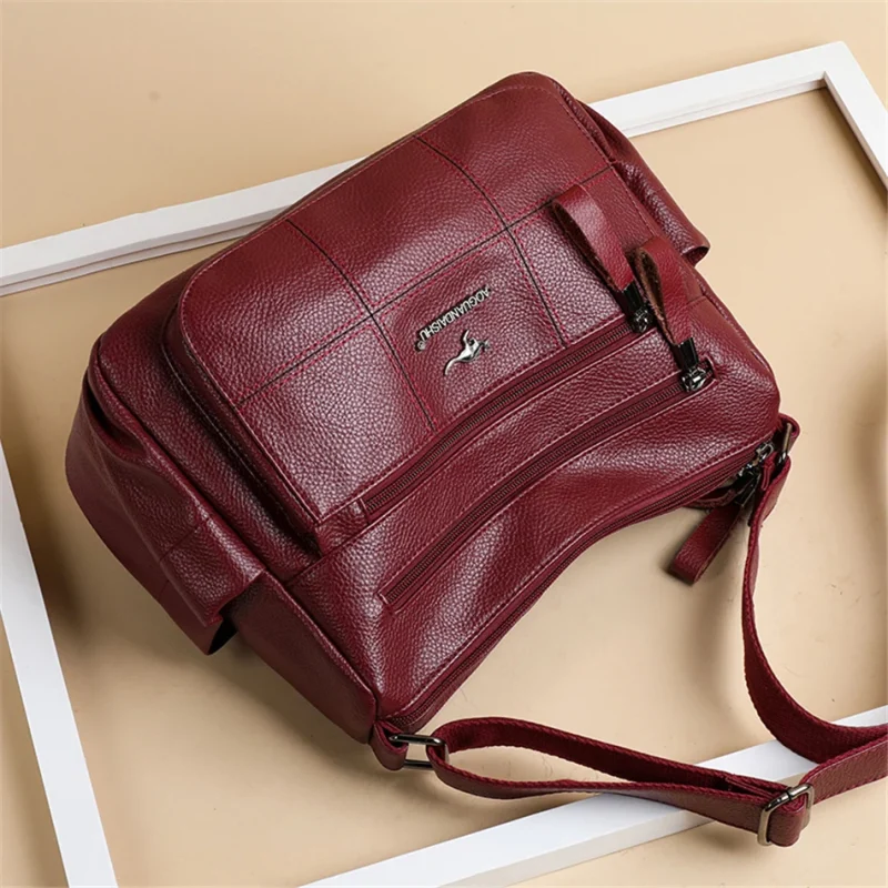 Designer Quality Soft Leather Eco Crossbody Bags - Image 5