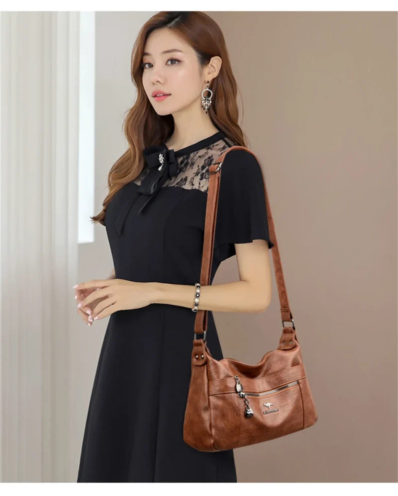 New Genuine Brand Leather Sac Luxury Handbags Purses Women Bags - Image 3