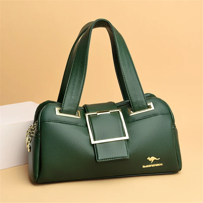 Women Multi-layers  Luxury Designer Large Capacity Leather Handbags - Image 10