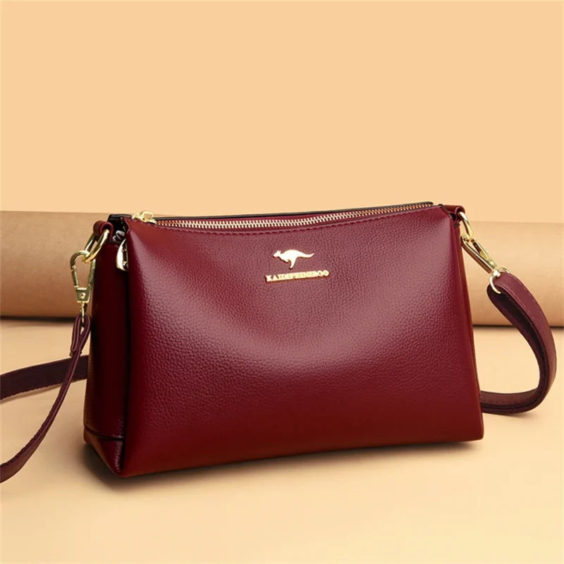3 Layers Large Capacity Crossbody Messenger  Bag - Image 3