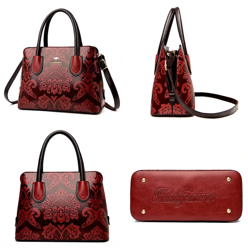 Flower Pattern Luxury Designer Large Capacity Tote Sac A Main - Image 3