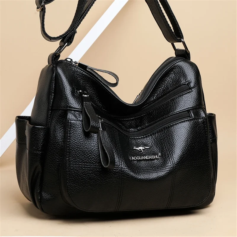 Designer Quality Soft Leather Eco Crossbody Bags - Image 7