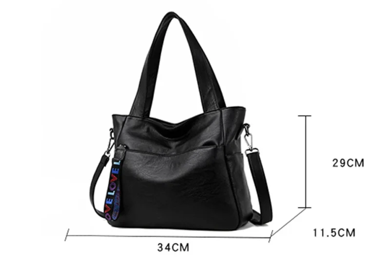 High Quality Leather Genuine Brand Women Tote Bag - Image 2