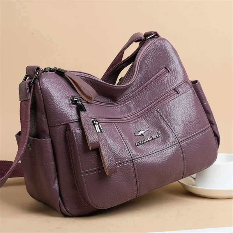 Designer Quality Soft Leather Eco Crossbody Bags - Image 10