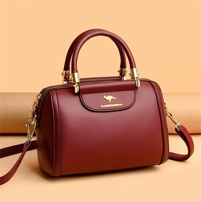 Granded Branded Cowhide Leather Casual Crossbody Shoulder Messenger Bags - Image 4
