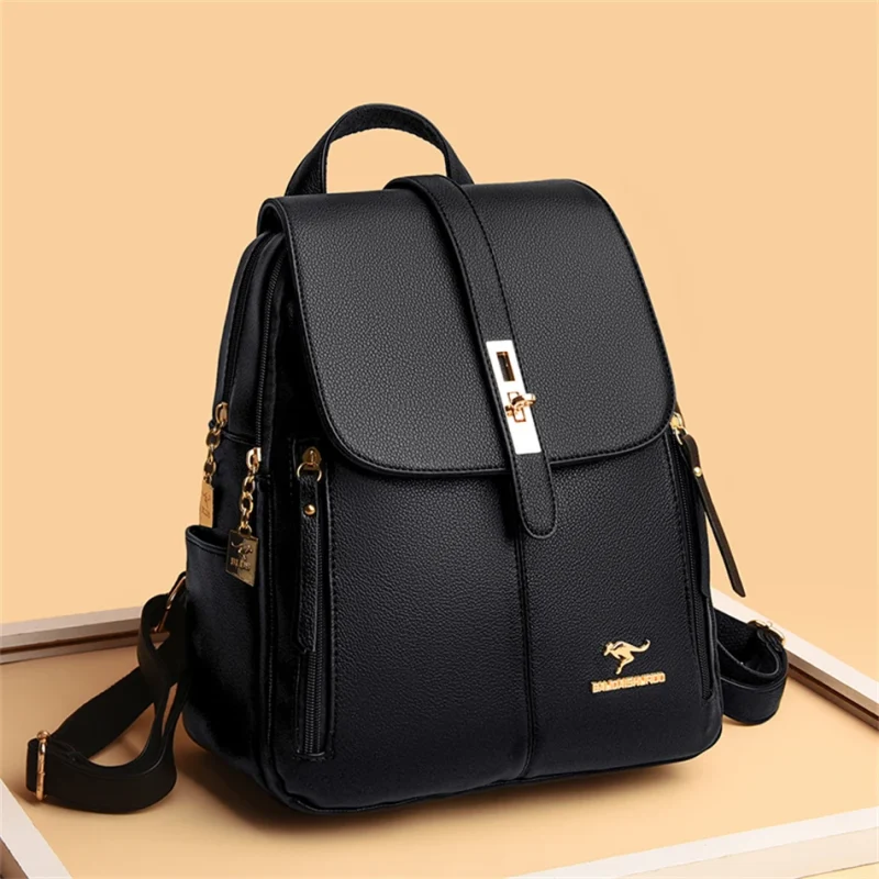 Luxury Designer Vintage Leather Eco-Backpack - Image 4