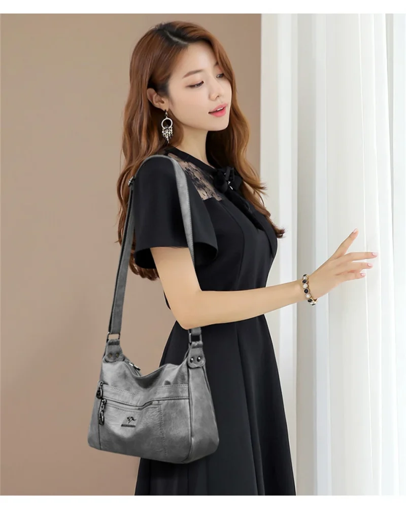 New Genuine Brand Leather Sac Luxury Handbags Purses Women Bags - Image 4