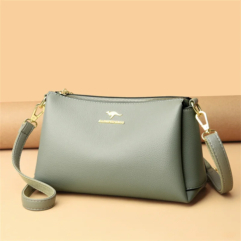 3 Layers Large Capacity Crossbody Messenger  Bag - Image 6
