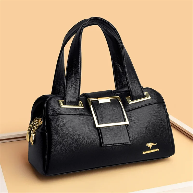 Women Multi-layers  Luxury Designer Large Capacity Leather Handbags - Image 7