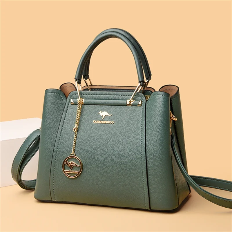 Top-Handle High Quality Luxury Designer Genuine Vintage Bag - Image 10