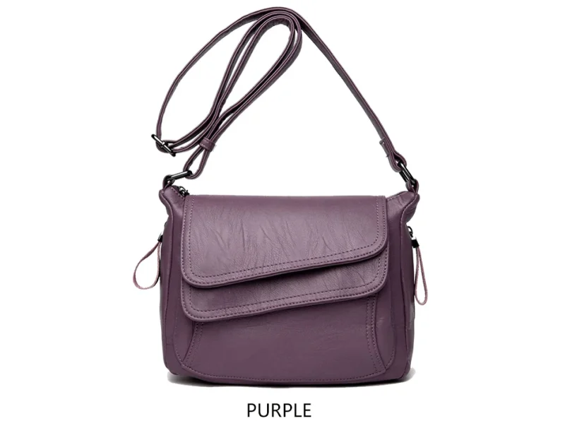 Summer Style Soft Leather Luxury Designer Shoulder Crossbody Bag - Image 8