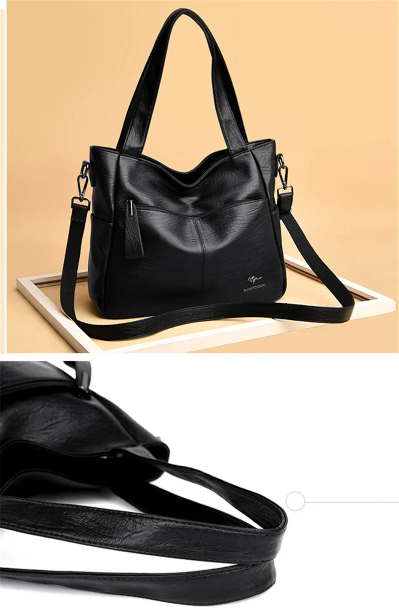 Large Capacity Top-handle Crossbody Tote Bag - Image 2