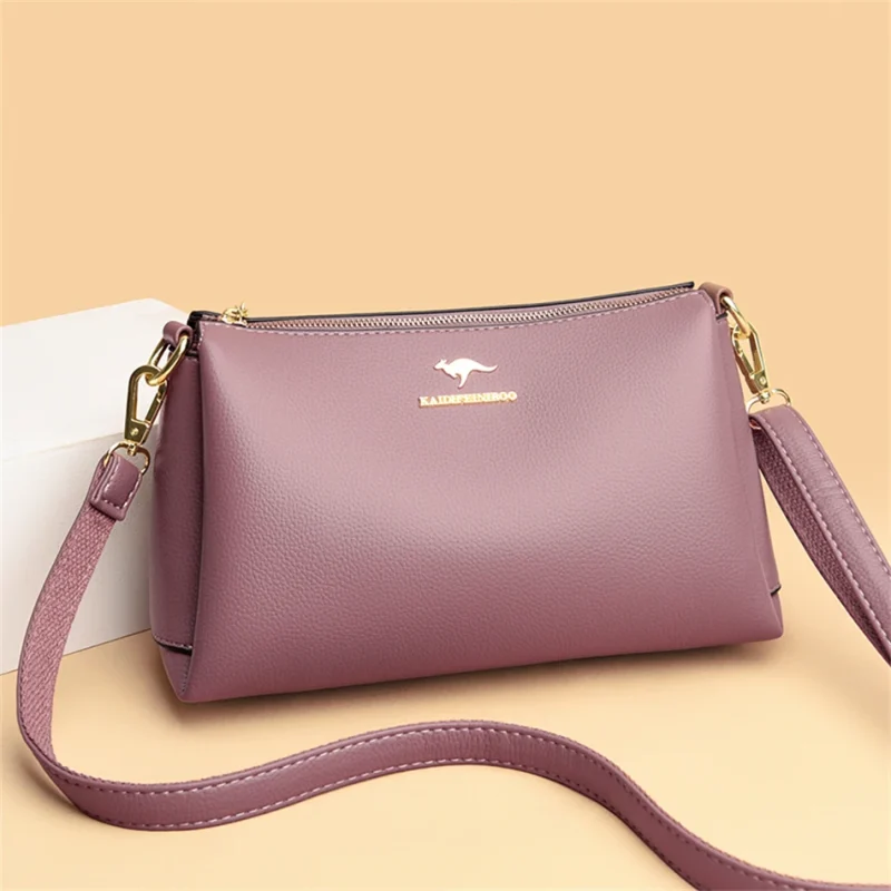 3 Layers Large Capacity Crossbody Messenger  Bag - Image 5