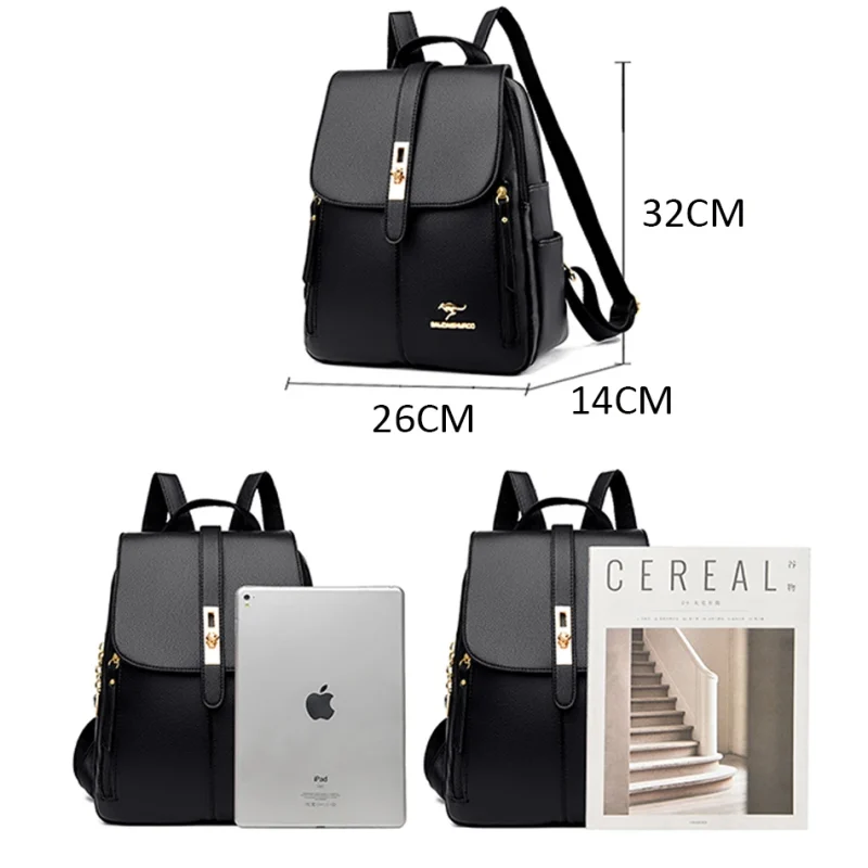 Luxury Designer Vintage Leather Eco-Backpack - Image 2