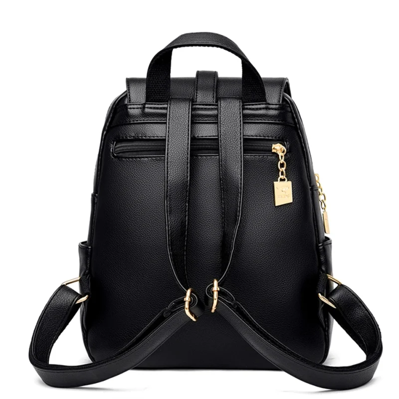 Luxury Designer Vintage Leather Eco-Backpack - Image 8