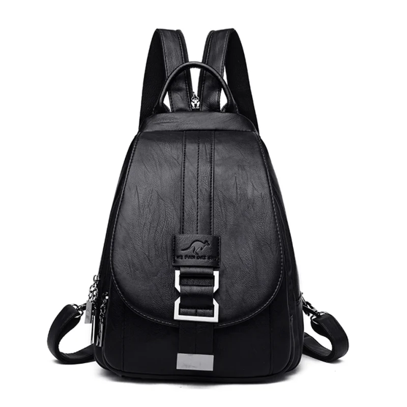 Multifunction Soft Leather Women's Backpack: Eco Chic - Image 5