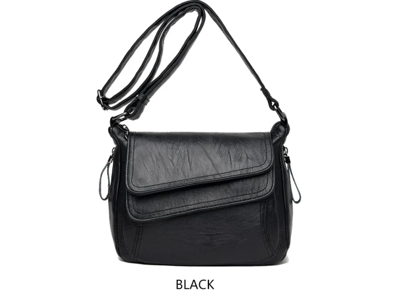 Summer Style Soft Leather Luxury Designer Shoulder Crossbody Bag - Image 5