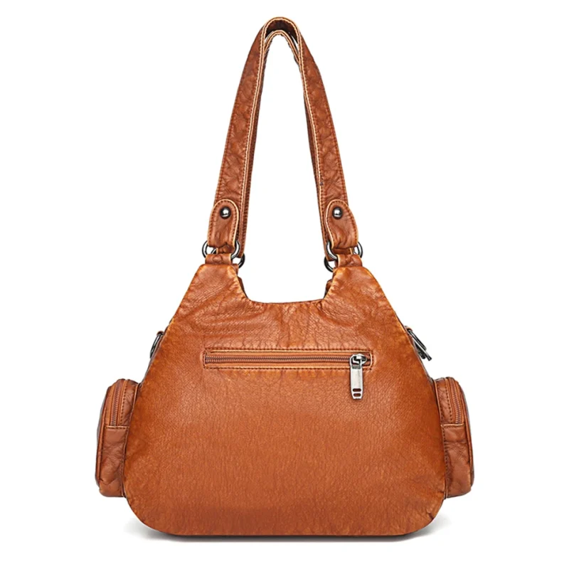 High Quality Luxury Soft Leather Designer Shoulder Tote - Image 4