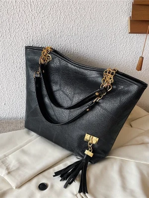 High Quality tassel Vintage  PU Versatial Bag