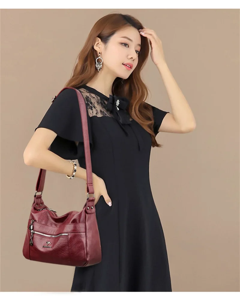 New Genuine Brand Leather Sac Luxury Handbags Purses Women Bags - Image 2