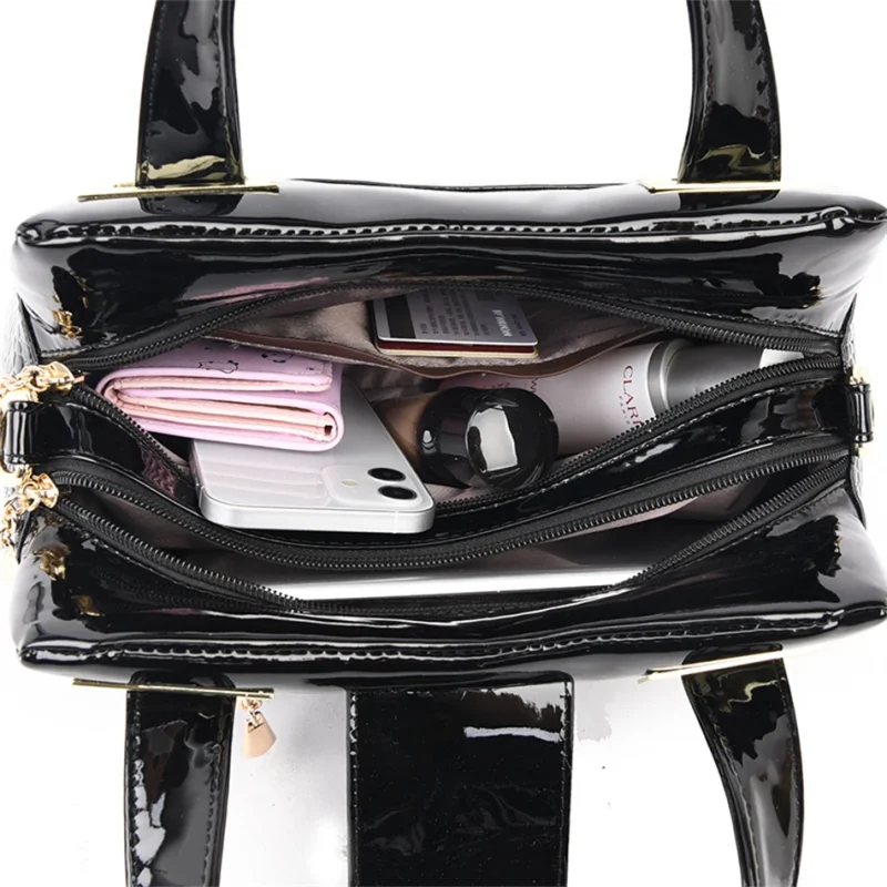 Luxury Designer Brand Crocodile Pattern Crossbody Bags - Image 6
