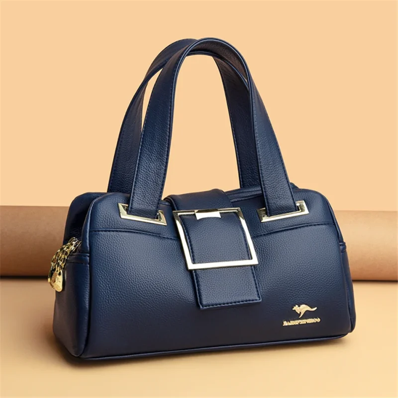 Women Multi-layers  Luxury Designer Large Capacity Leather Handbags - Image 9