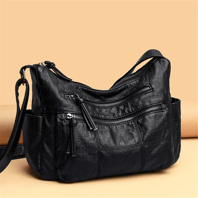 Soft Leather Shoulder Luxury Crossbody Bags for Women - Image 3