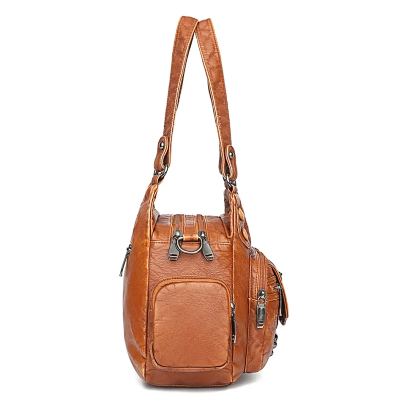 High Quality Luxury Soft Leather Designer Shoulder Tote - Image 3