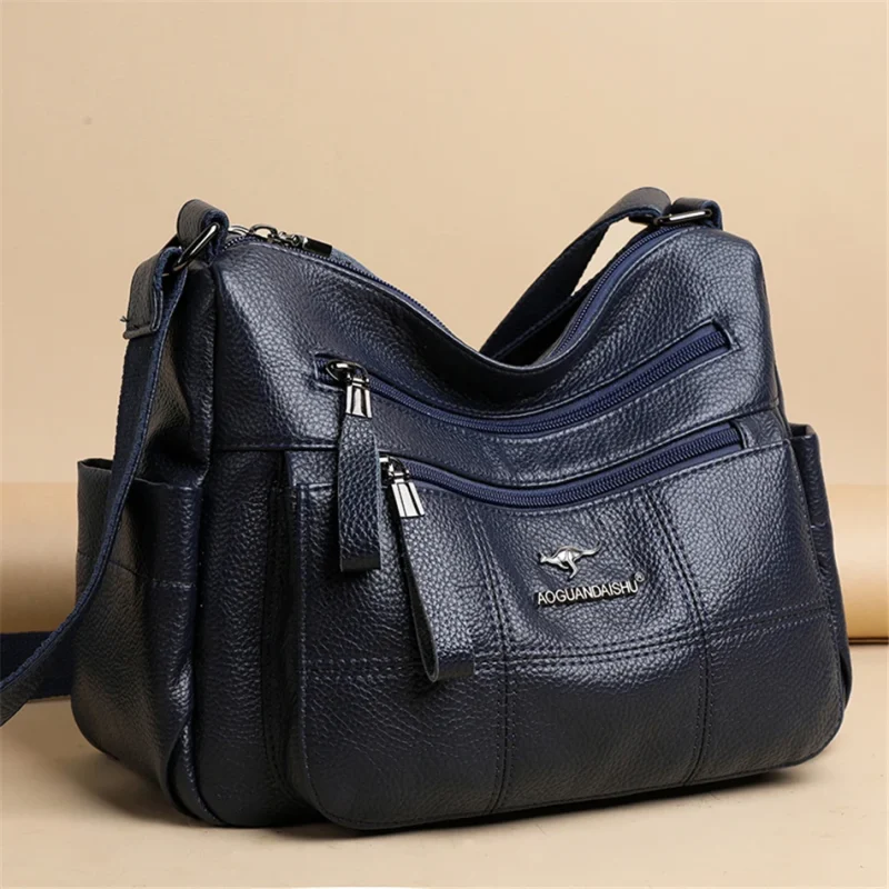 Designer Quality Soft Leather Eco Crossbody Bags - Image 9