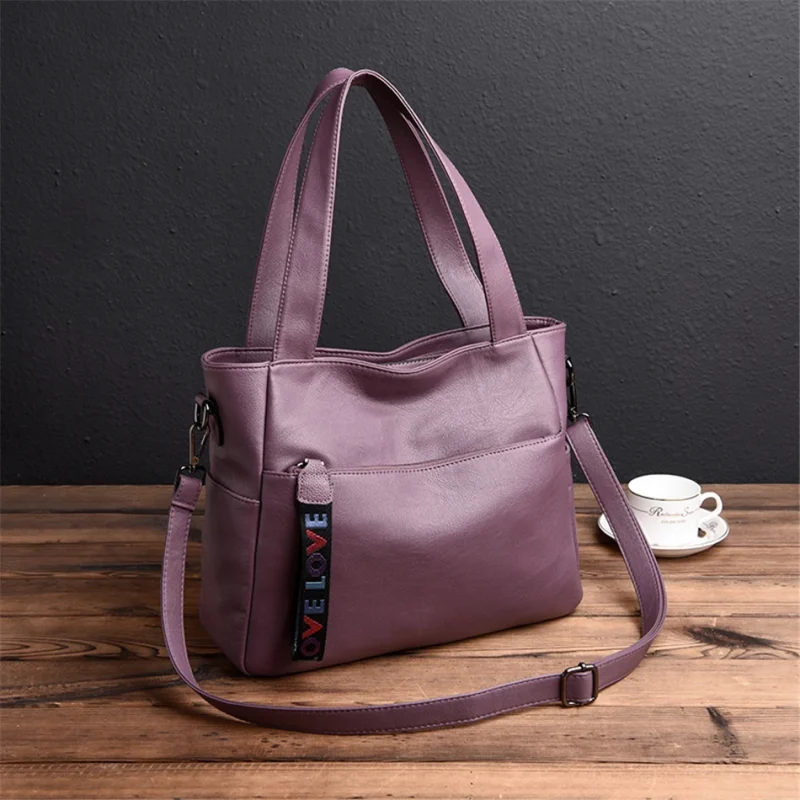High Quality Leather Genuine Brand Women Tote Bag - Image 8