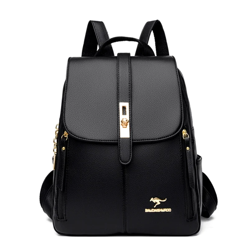 Luxury Designer Vintage Leather Eco-Backpack - Image 5
