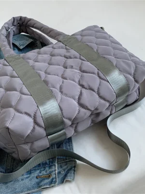 High Quality Quilted Eco Tote: Designer Winter Bag