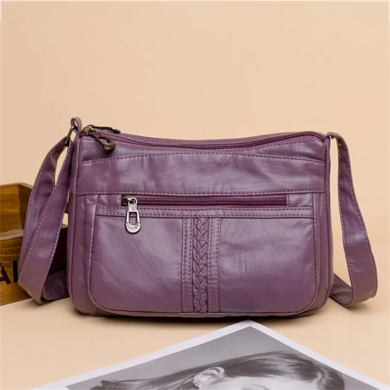 Premium Quality Chic Eco-Friendly PU Leather Messenger - Image 6