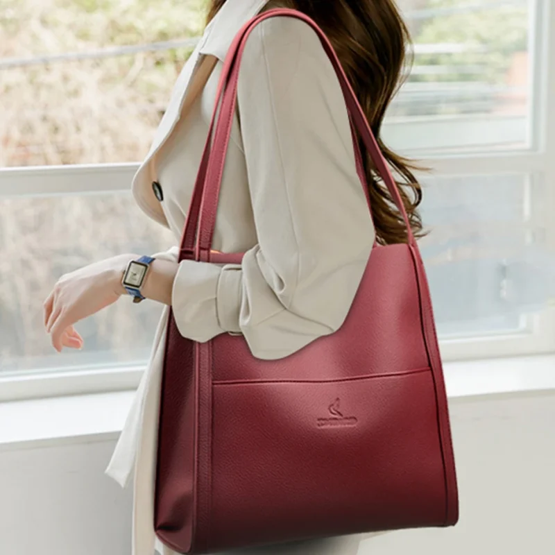 High Quality Leather Handbags Crossbody Shoulder Bag - Image 3