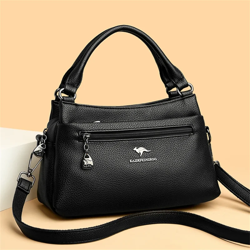 High Quality Vintage Leather Eco Crossbody Bag - Image 2