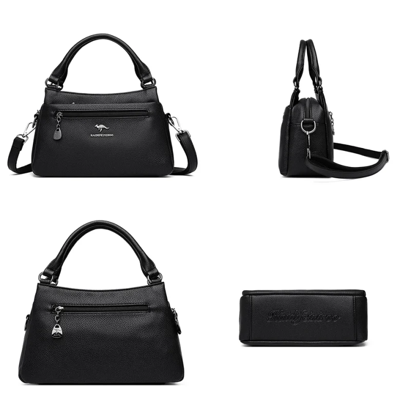 High Quality Vintage Leather Eco Crossbody Bag - Image 5