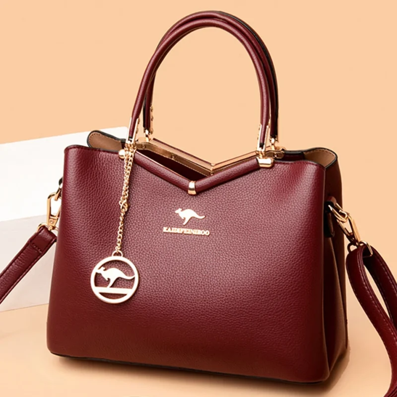 High Quality Luxury High-capacity Handbags Purses 3 Layers Women Tote Bag - Image 2