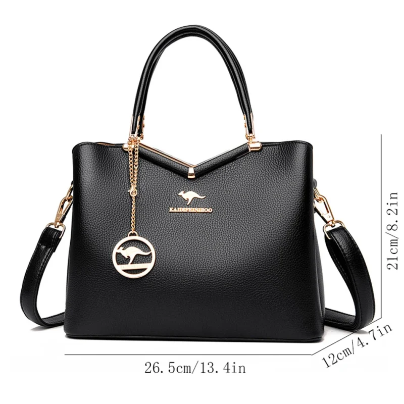 High Quality Luxury High-capacity Handbags Purses 3 Layers Women Tote Bag - Image 4