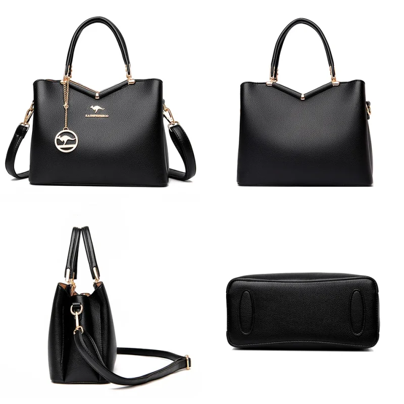 High Quality Luxury High-capacity Handbags Purses 3 Layers Women Tote Bag - Image 5