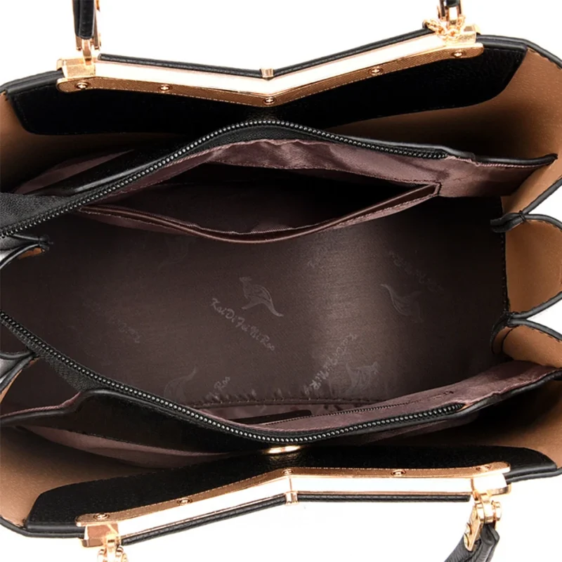 High Quality Luxury High-capacity Handbags Purses 3 Layers Women Tote Bag - Image 6