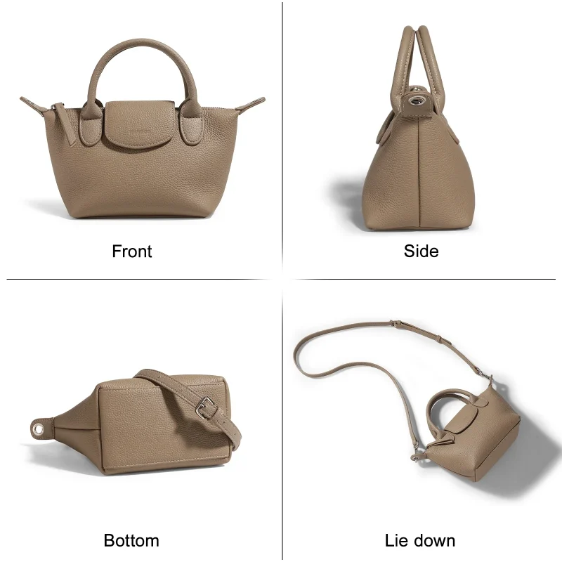 Luxury Genuine Leather Shoulder Bag - Image 5