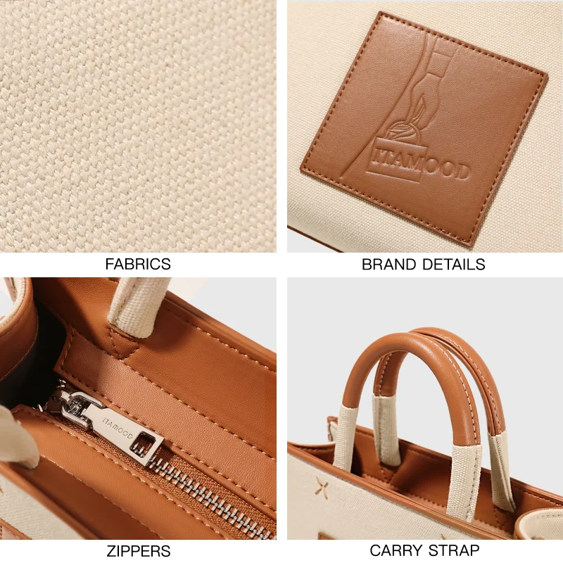 High Quality Versatile Canvas Small Tote Bag - Image 5