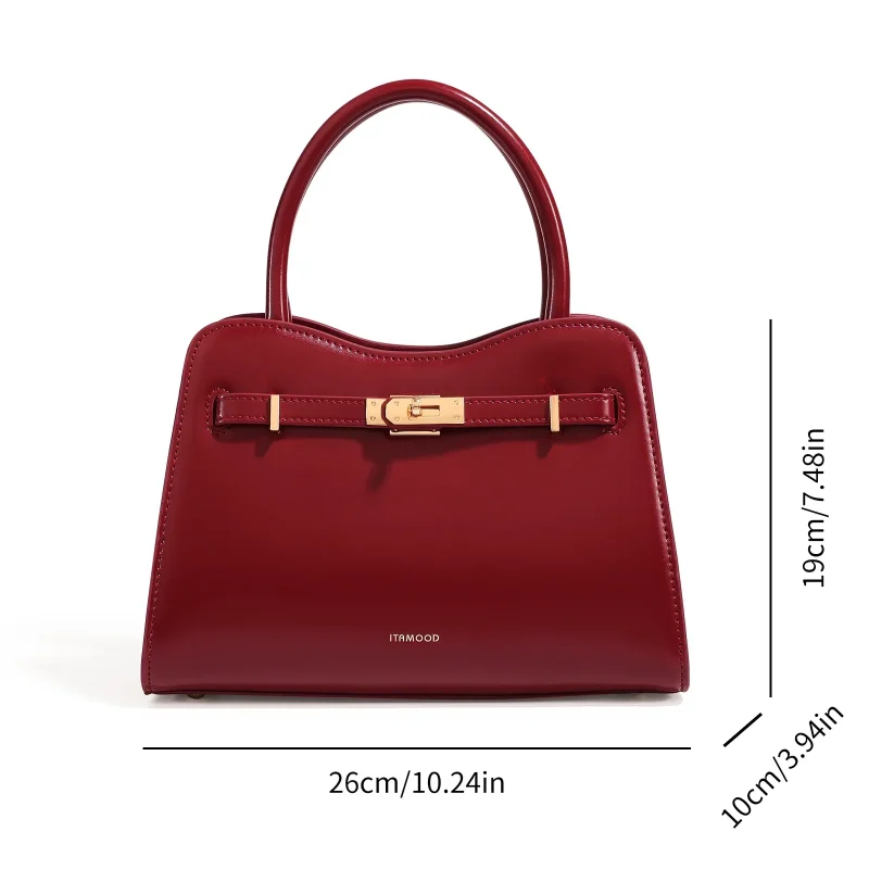 Eco Luxury Solid Color Satchel Purse - Image 5
