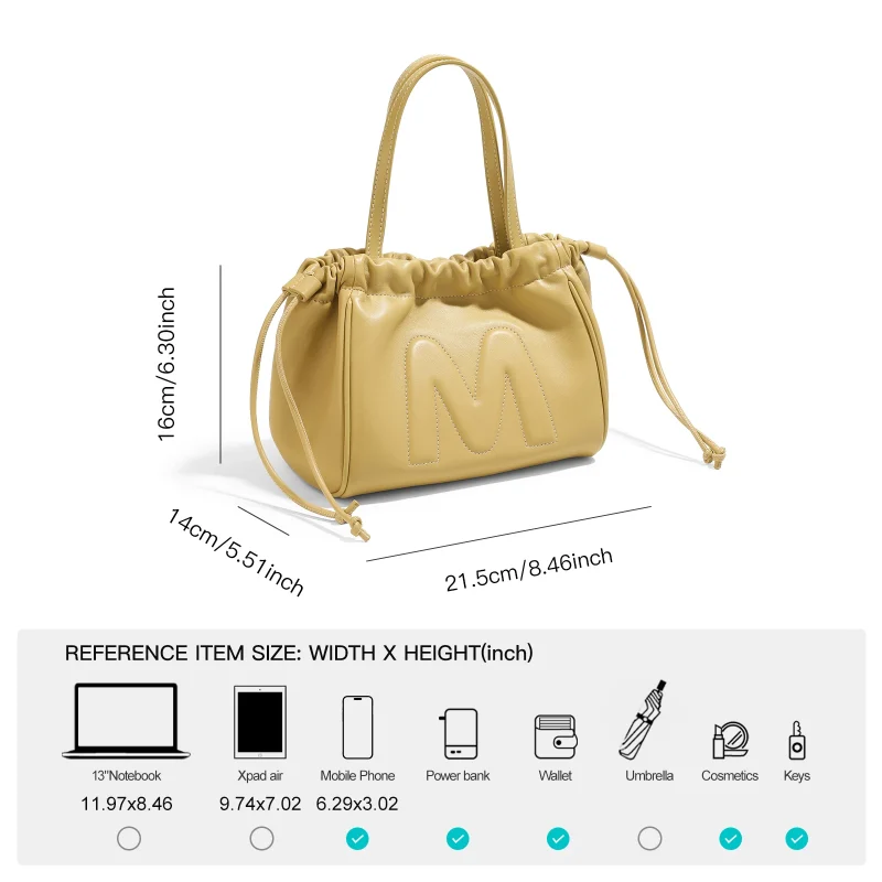 Eco Drawstring Design Bucket Bag - Image 5