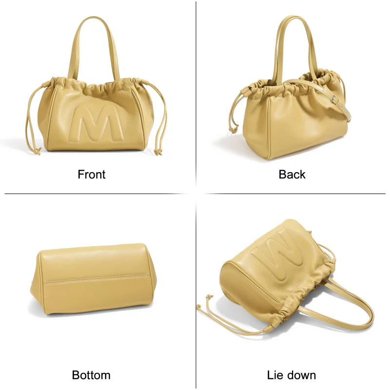 Eco Drawstring Design Bucket Bag - Image 6