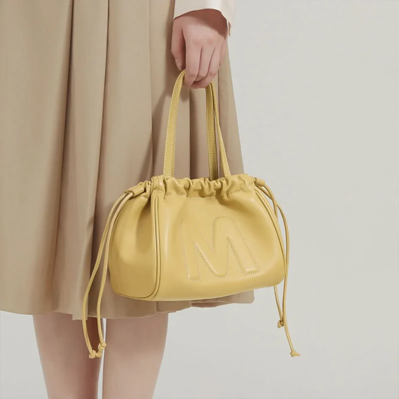 Eco Drawstring Design Bucket Bag - Image 2