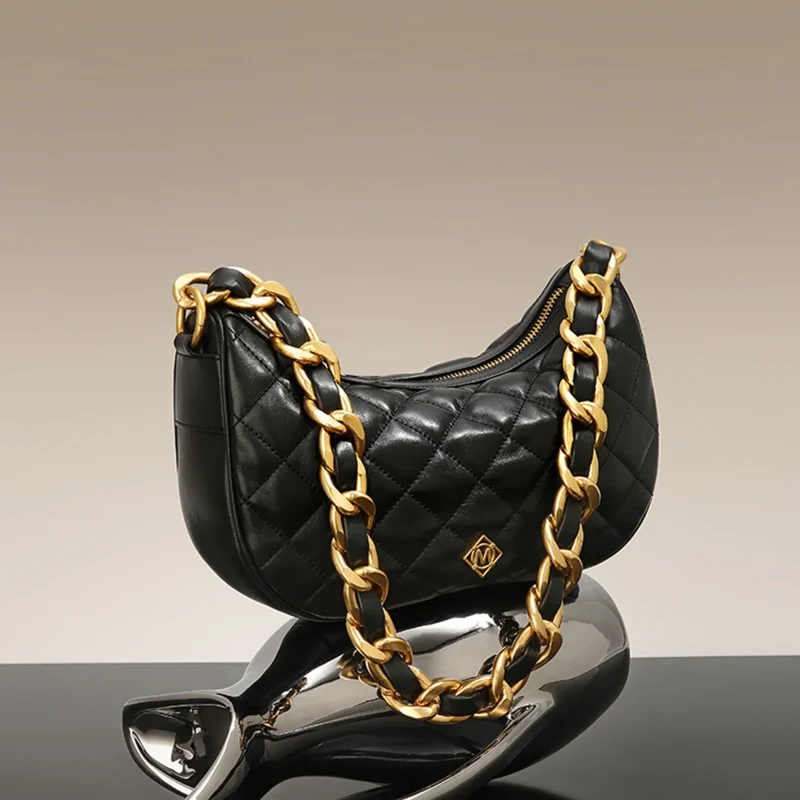 Eco Genuine Leather With Chain Strap bag